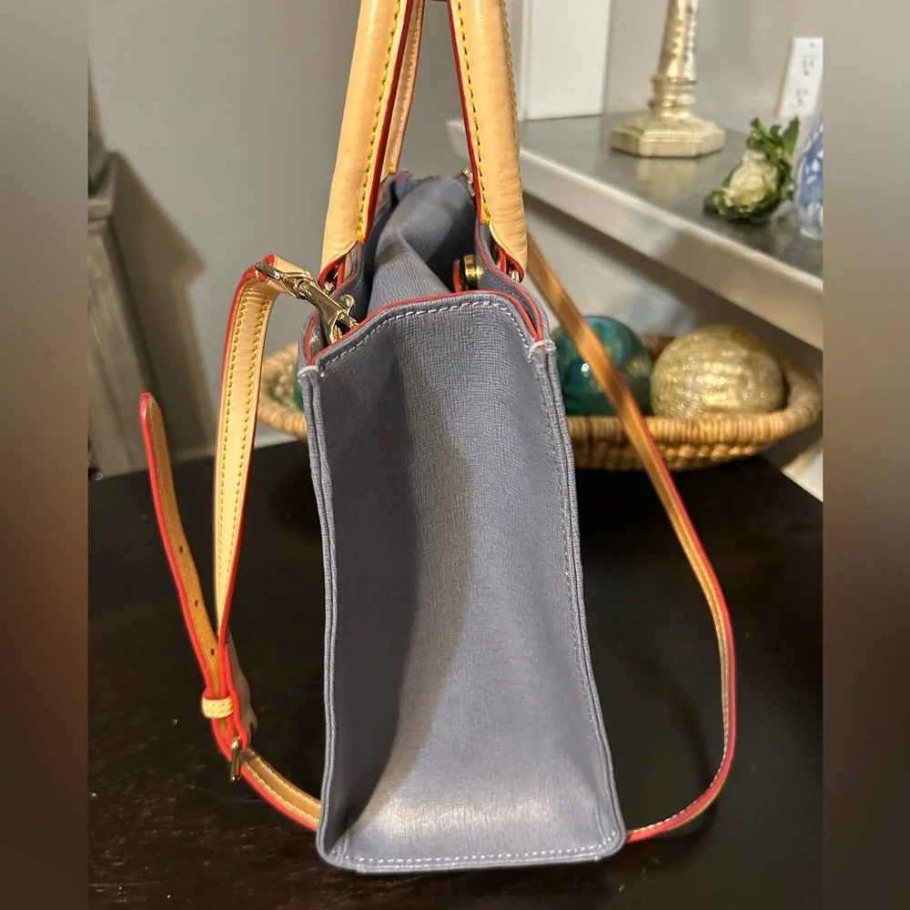 Dooney and Bourke Janine  Bag Blue / Gray color Leather